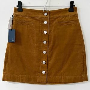 Aritzia Wilfred button down corduroy skirt